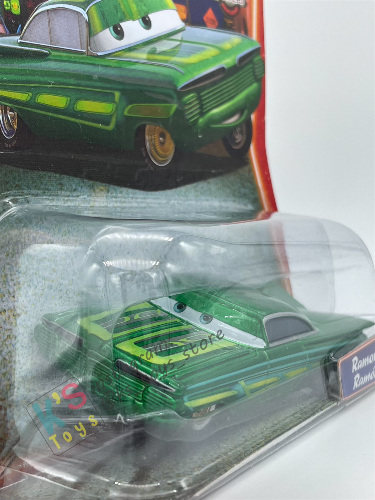 DISNEY PIXAR CARS BY MATTEL, GREEN RAMONE - SUPERCHARGED SERIES - BNIP