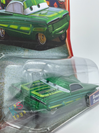 DISNEY PIXAR CARS BY MATTEL, GREEN RAMONE - SUPERCHARGED SERIES - BNIP