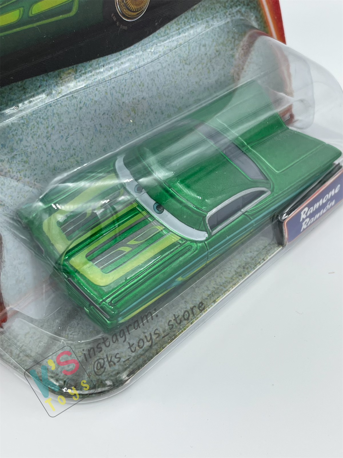 DISNEY PIXAR CARS BY MATTEL, GREEN RAMONE - SUPERCHARGED SERIES - BNIP