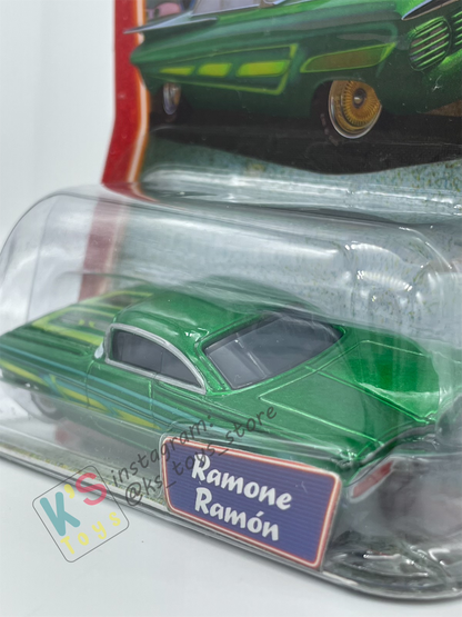 DISNEY PIXAR CARS BY MATTEL, GREEN RAMONE - SUPERCHARGED SERIES - BNIP