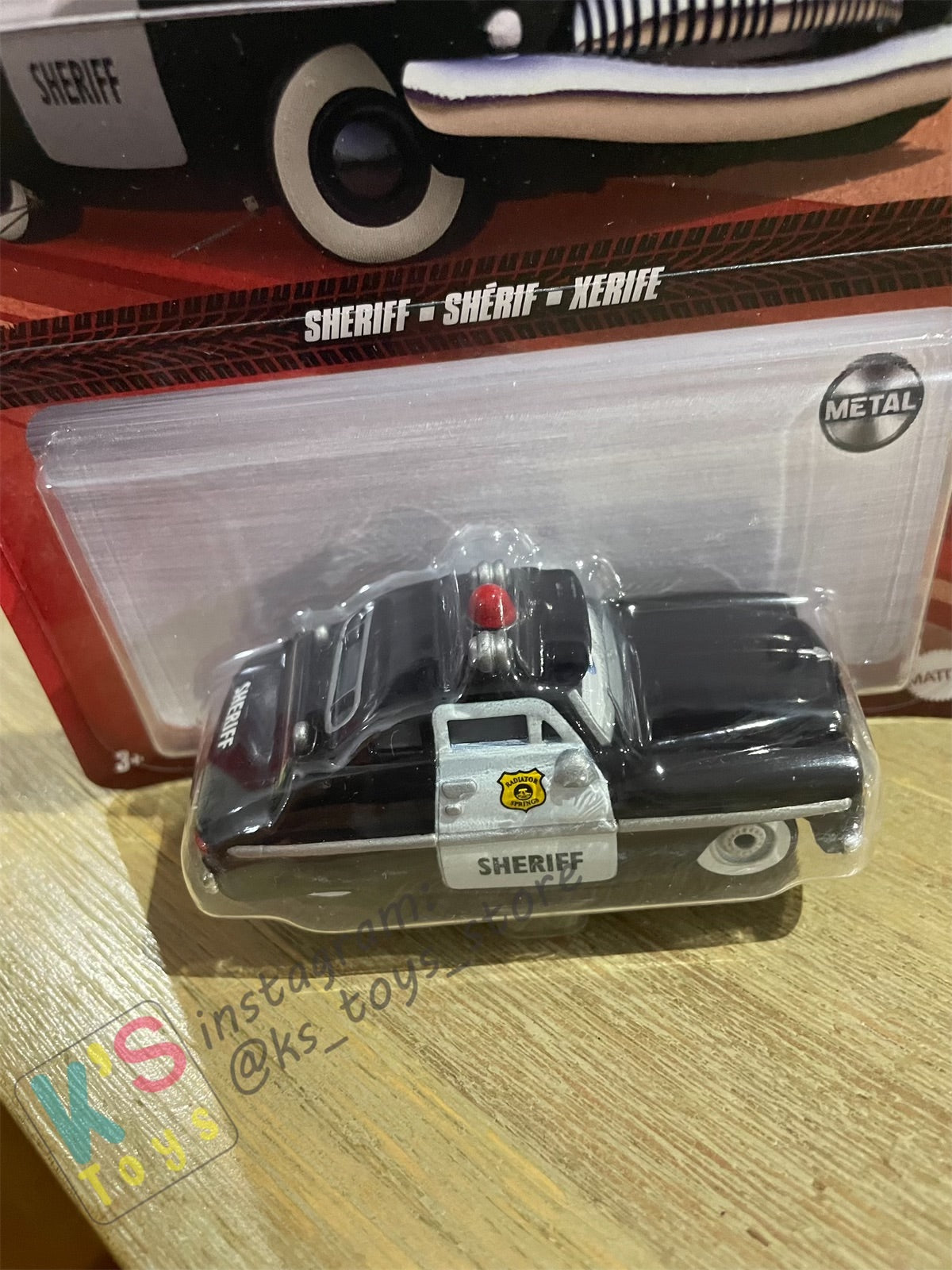 DISNEY PIXAR CARS BY MATTEL - "SHERIFF" CARS1 - 2022 RE-RELEASED - BNIP