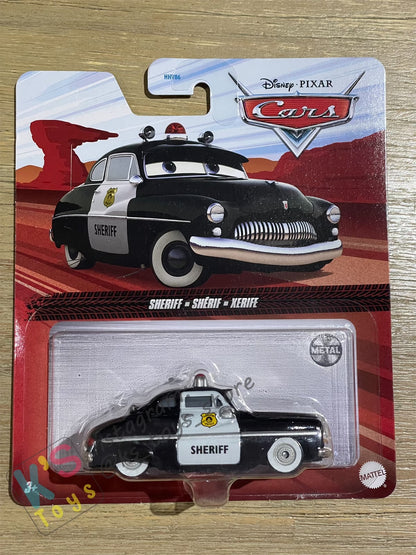 DISNEY PIXAR CARS BY MATTEL - "SHERIFF" CARS1 - 2022 RE-RELEASED - BNIP