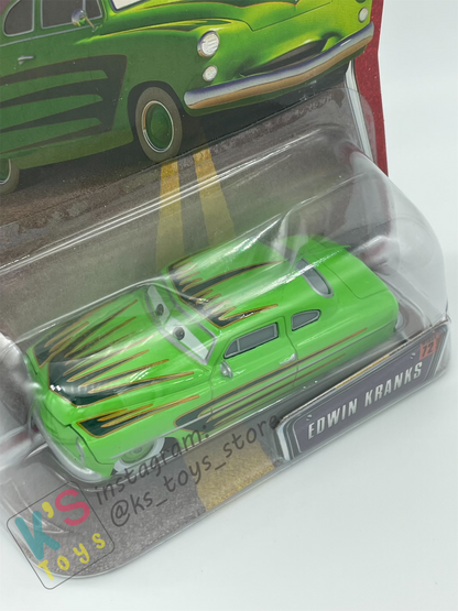 DISNEY PIXAR CARS 1:55 BY MATTEL, EDWIN KRANKS - THE WORLD OF CARS SERIES - BNIP