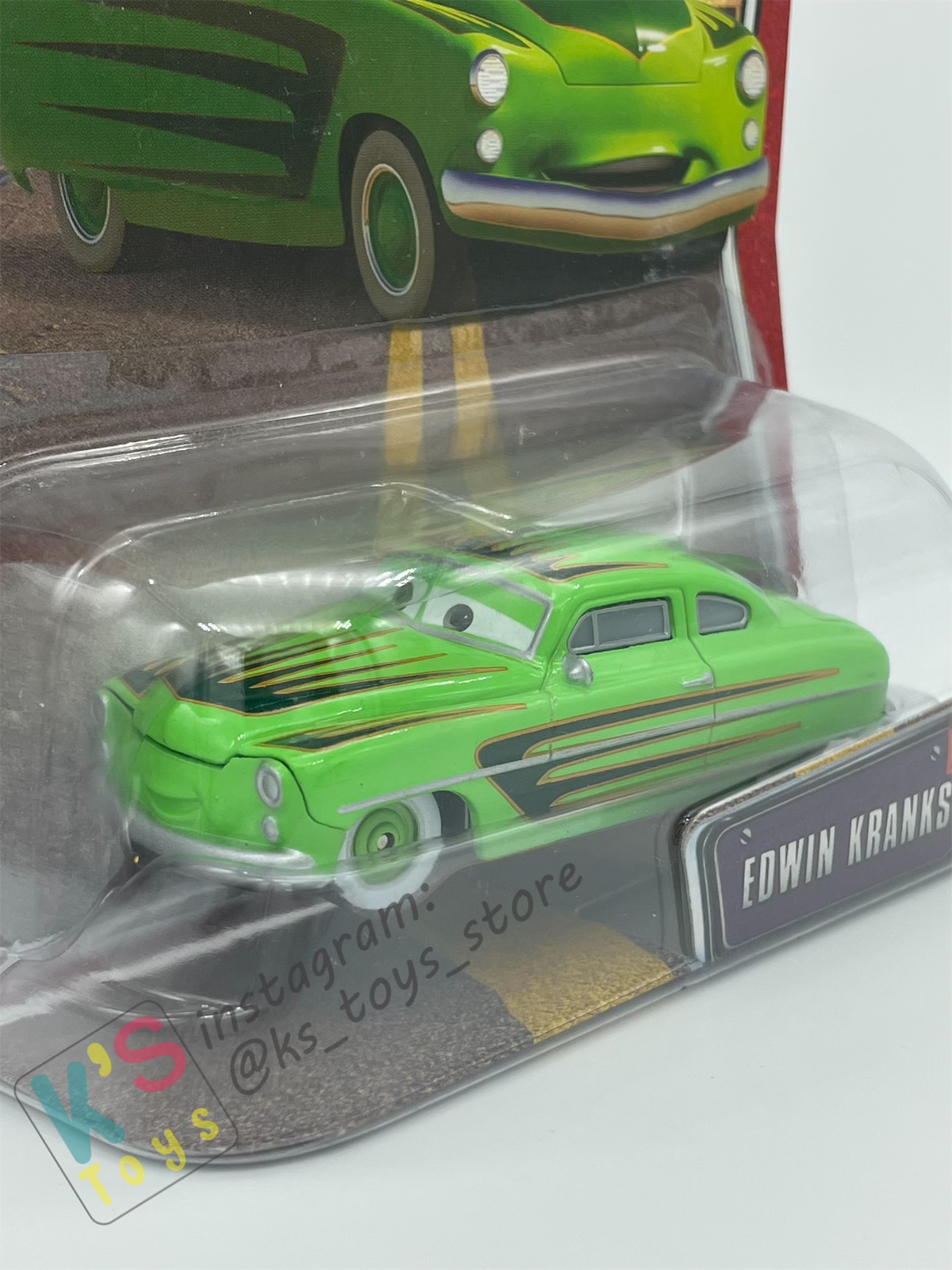 DISNEY PIXAR CARS 1:55 BY MATTEL, EDWIN KRANKS - THE WORLD OF CARS SERIES - BNIP