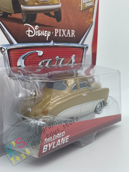 DISNEY PIXAR CARS 1:55 BY MATTEL, MILDRED BYLANE - RETRO RADIATOR SPRINGS SERIES - BNIP
