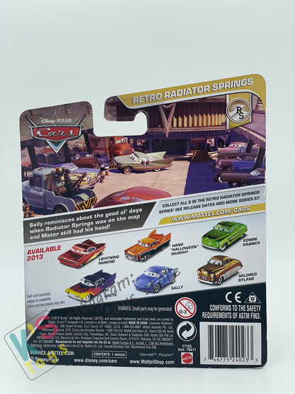 DISNEY PIXAR CARS 1:55 BY MATTEL, MILDRED BYLANE - RETRO RADIATOR SPRINGS SERIES - BNIP