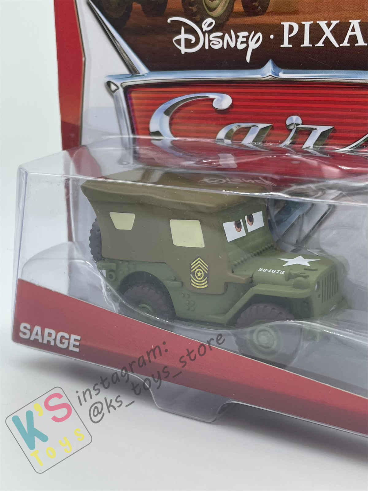 DISNEY PIXAR CARS 1:55 BY MATTEL, SARGE - WHEEL WELL MOTEL SERIES - BNIP