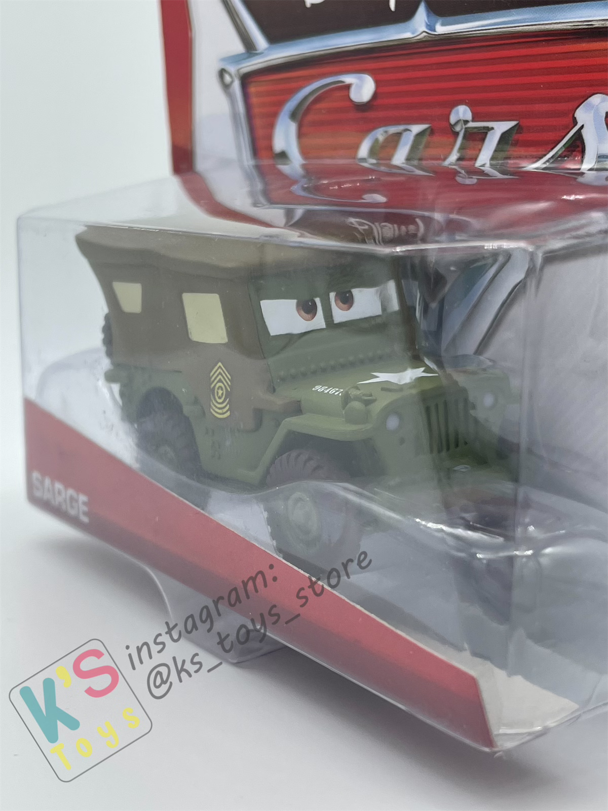 DISNEY PIXAR CARS 1:55 BY MATTEL, SARGE - WHEEL WELL MOTEL SERIES - BNIP