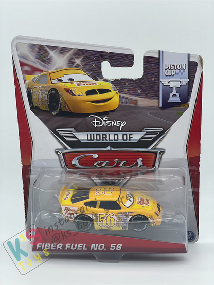 DISNEY PIXAR CARS 1:55 BY MATTEL, FIBER FUEL NO. 56 - PISTON CUP SERIES - BNIP