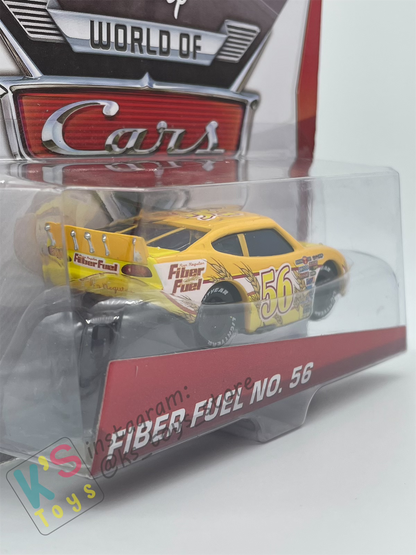 DISNEY PIXAR CARS 1:55 BY MATTEL, FIBER FUEL NO. 56 - PISTON CUP SERIES - BNIP