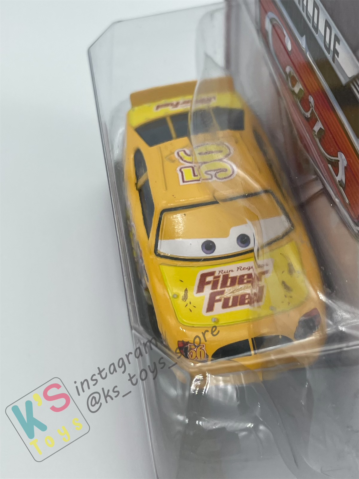 DISNEY PIXAR CARS 1:55 BY MATTEL, FIBER FUEL NO. 56 - PISTON CUP SERIES - BNIP