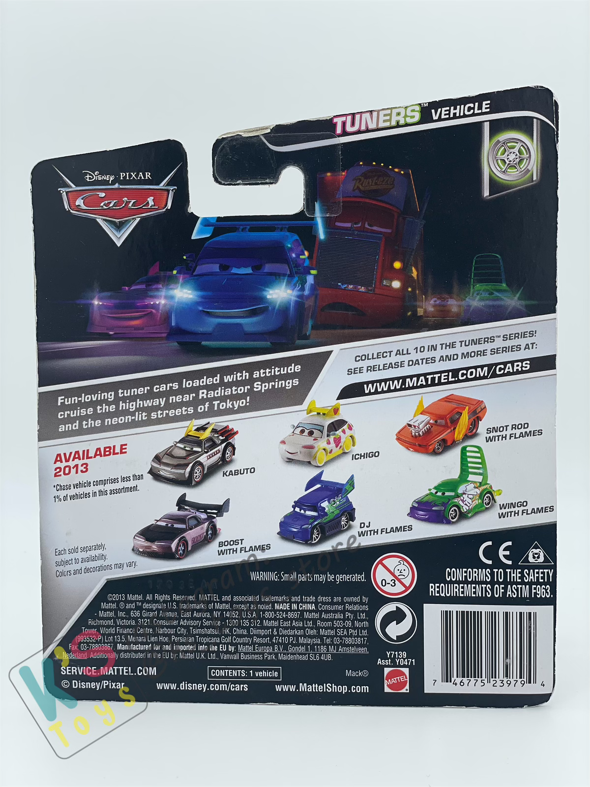 DISNEY PIXAR CARS 1:55 BY MATTEL, ICHIGO - TUNERS CHASE PACKAGE  - BNIP