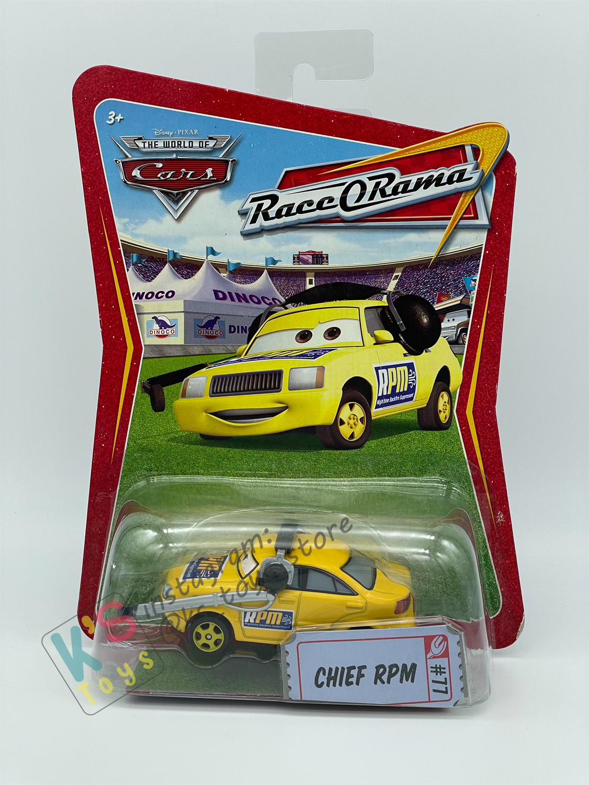 DISNEY PIXAR CARS BY MATTEL, RPM CREW CHIEF #77 - RACE ORAMA SERIES - BNIP