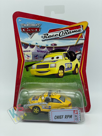 DISNEY PIXAR CARS BY MATTEL, RPM CREW CHIEF #77 - RACE ORAMA SERIES - BNIP