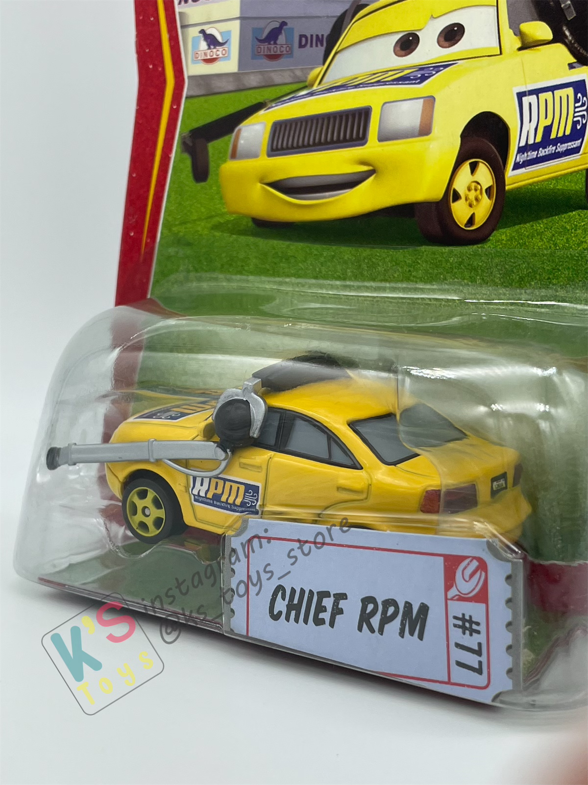 DISNEY PIXAR CARS BY MATTEL, RPM CREW CHIEF #77 - RACE ORAMA SERIES - BNIP