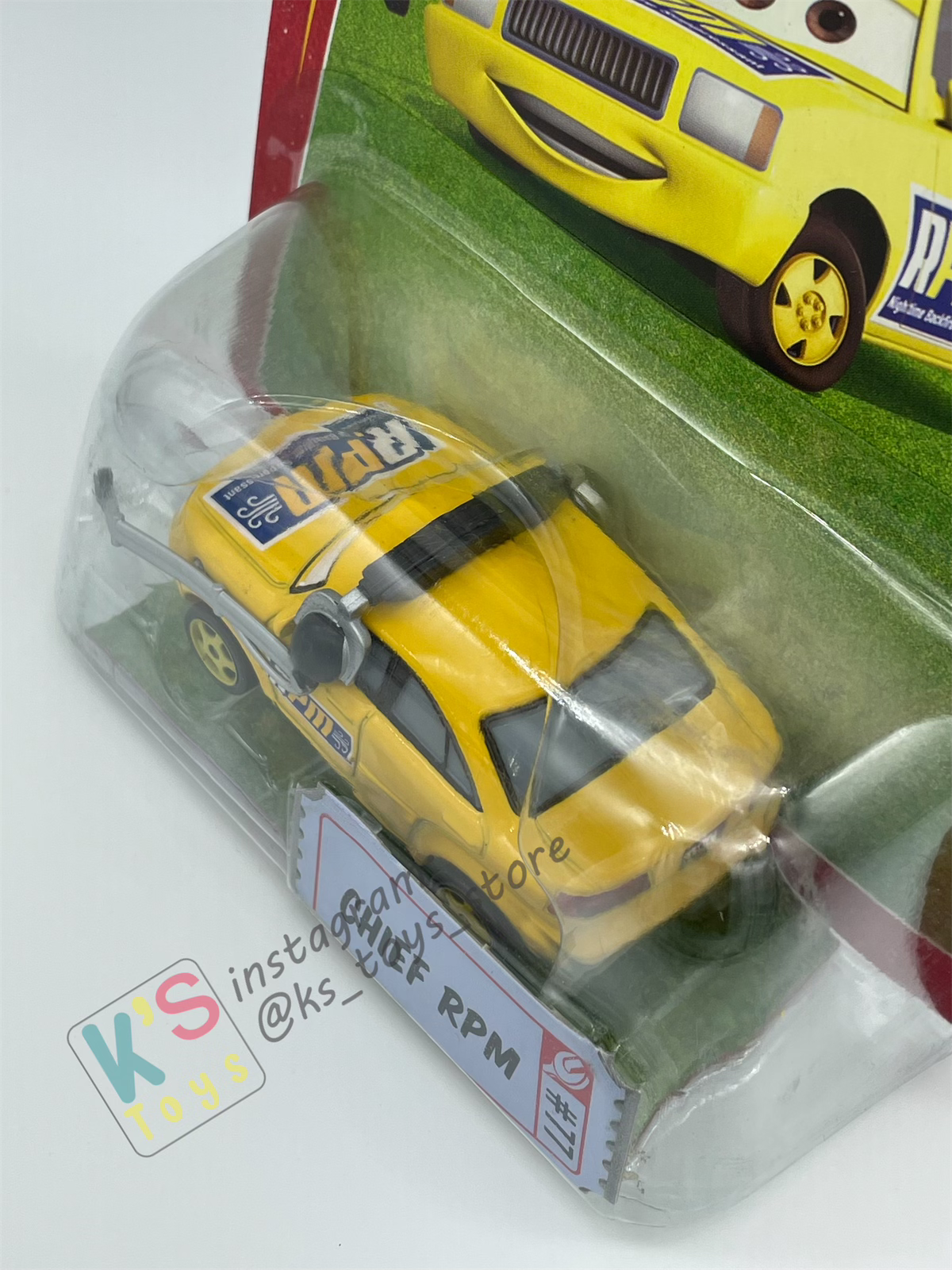 DISNEY PIXAR CARS BY MATTEL, RPM CREW CHIEF #77 - RACE ORAMA SERIES - BNIP