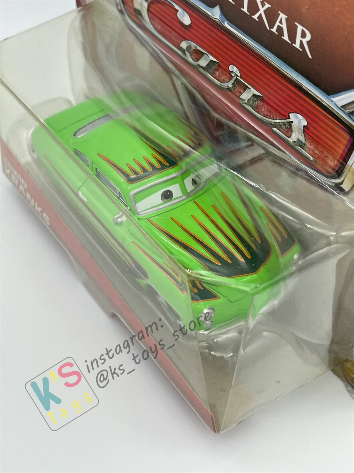 DISNEY PIXAR CARS BY MATTEL, EDWIN KRANKS (UNIBODY) - RETRO RADIATOR SPRINGS - BNIP