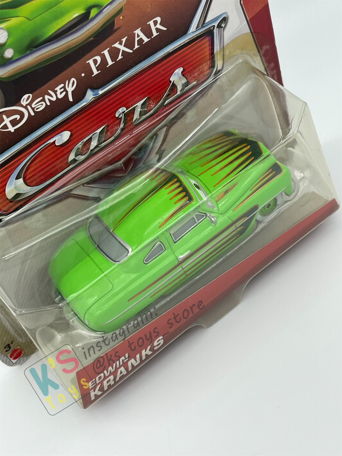 DISNEY PIXAR CARS BY MATTEL, EDWIN KRANKS (UNIBODY) - RETRO RADIATOR SPRINGS - BNIP