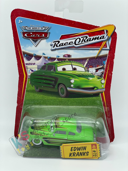 DISNEY PIXAR CARS BY MATTEL, EDWIN KRANKS - RACE ORAMA SERIES - BNIP