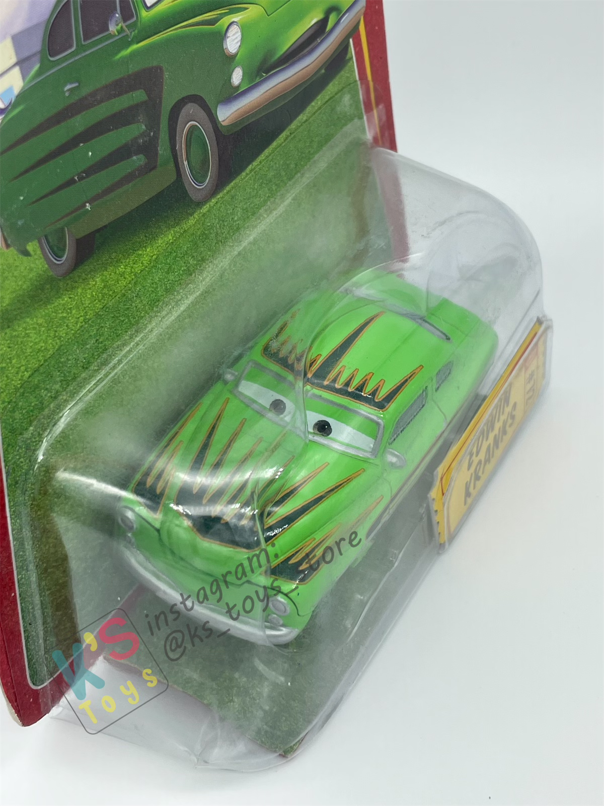 DISNEY PIXAR CARS BY MATTEL, EDWIN KRANKS - RACE ORAMA SERIES - BNIP