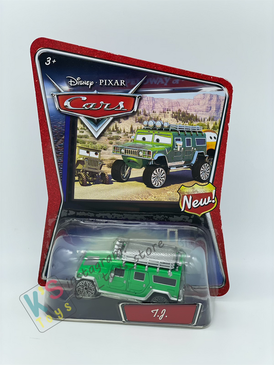 DISNEY PIXAR CARS BY MATTEL, T.J HUMMER (SMALL SIZE) - WALMART SERIES - BNIP