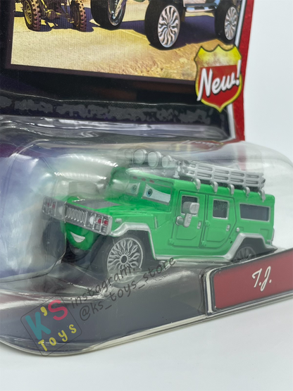 DISNEY PIXAR CARS BY MATTEL, T.J HUMMER (SMALL SIZE) - WALMART SERIES - BNIP