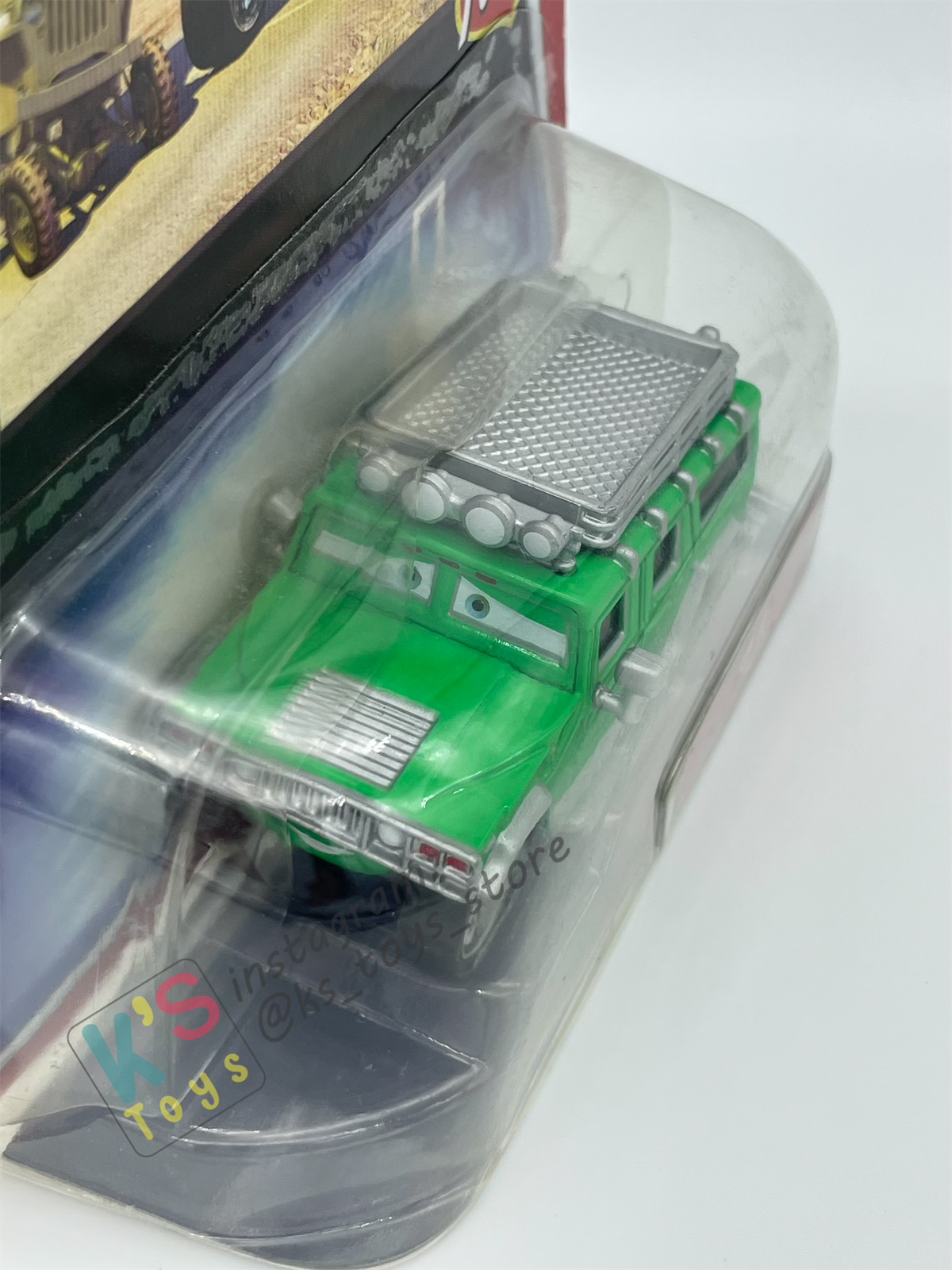 DISNEY PIXAR CARS BY MATTEL, T.J HUMMER (SMALL SIZE) - WALMART SERIES - BNIP
