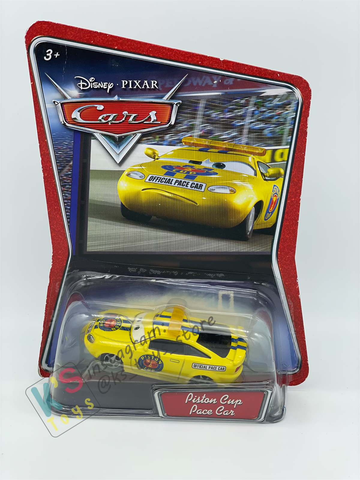 DISNEY PIXAR CARS BY MATTEL, CHARLIE CHECKER RED TAILLIGHTS - WALMART SERIES - BNIP
