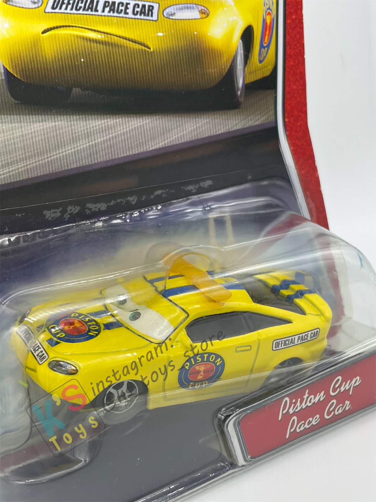 DISNEY PIXAR CARS BY MATTEL, CHARLIE CHECKER RED TAILLIGHTS - WALMART SERIES - BNIP