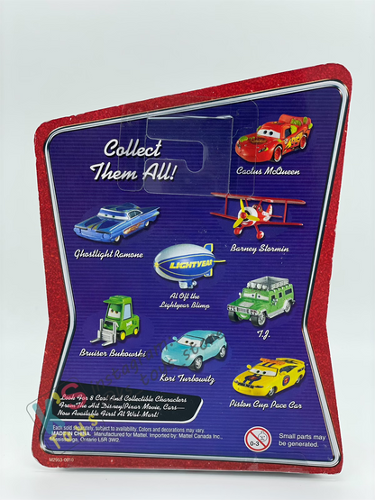 DISNEY PIXAR CARS BY MATTEL, CHARLIE CHECKER RED TAILLIGHTS - WALMART SERIES - BNIP