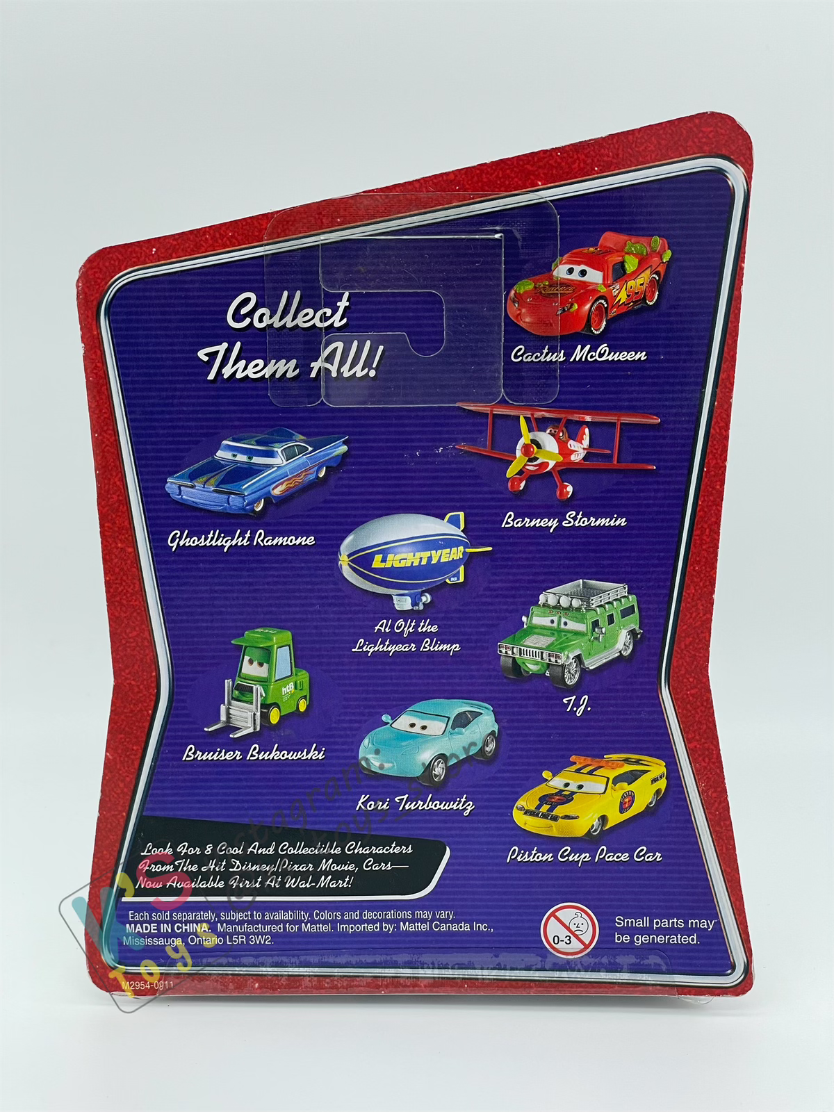 DISNEY PIXAR CARS BY MATTEL, KORI TURBOWITZ - WALMART SERIES - BNIP