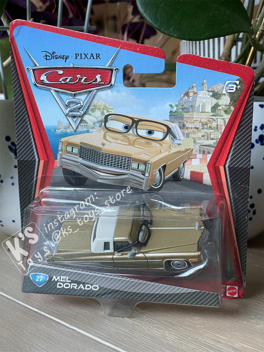 DISNEY PIXAR CARS "MEL DORADO #27" CARS 2 - BNIP