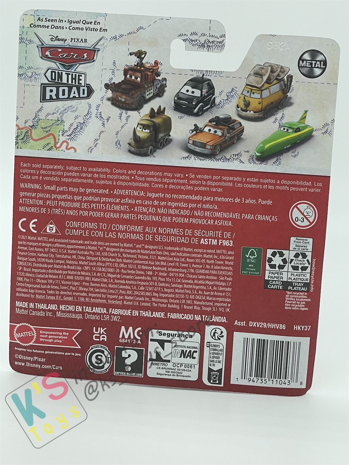 Disney Pixar Cars by MATTEL,  ADAM RODRIGUEZ - 2023 NEW RELEASE - BNIP