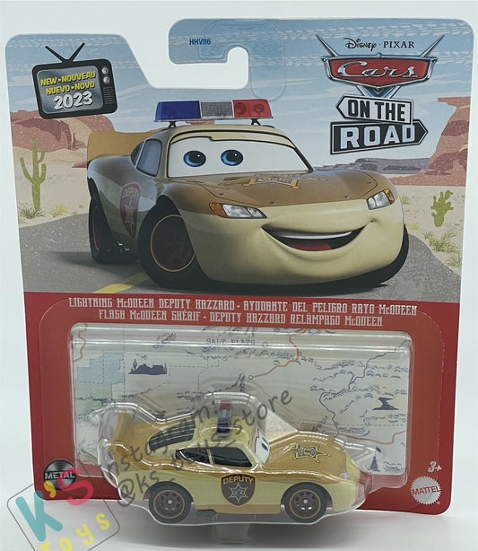 DISNEY PIXAR CARS BY MATTEL, DEPUTY HAZARD LIGHTNING MCQUEEN - 2023 NEW RELEASED - BNIP