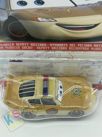 DISNEY PIXAR CARS BY MATTEL, DEPUTY HAZARD LIGHTNING MCQUEEN - 2023 NEW RELEASED - BNIP