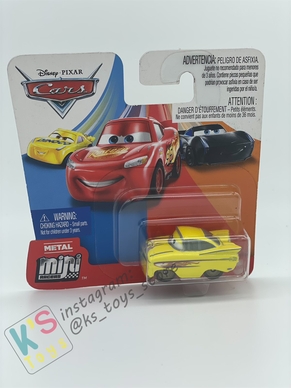 Mini Racers Disney Pixar Cars by Mattel, YELLOW RAMONE - BNIP