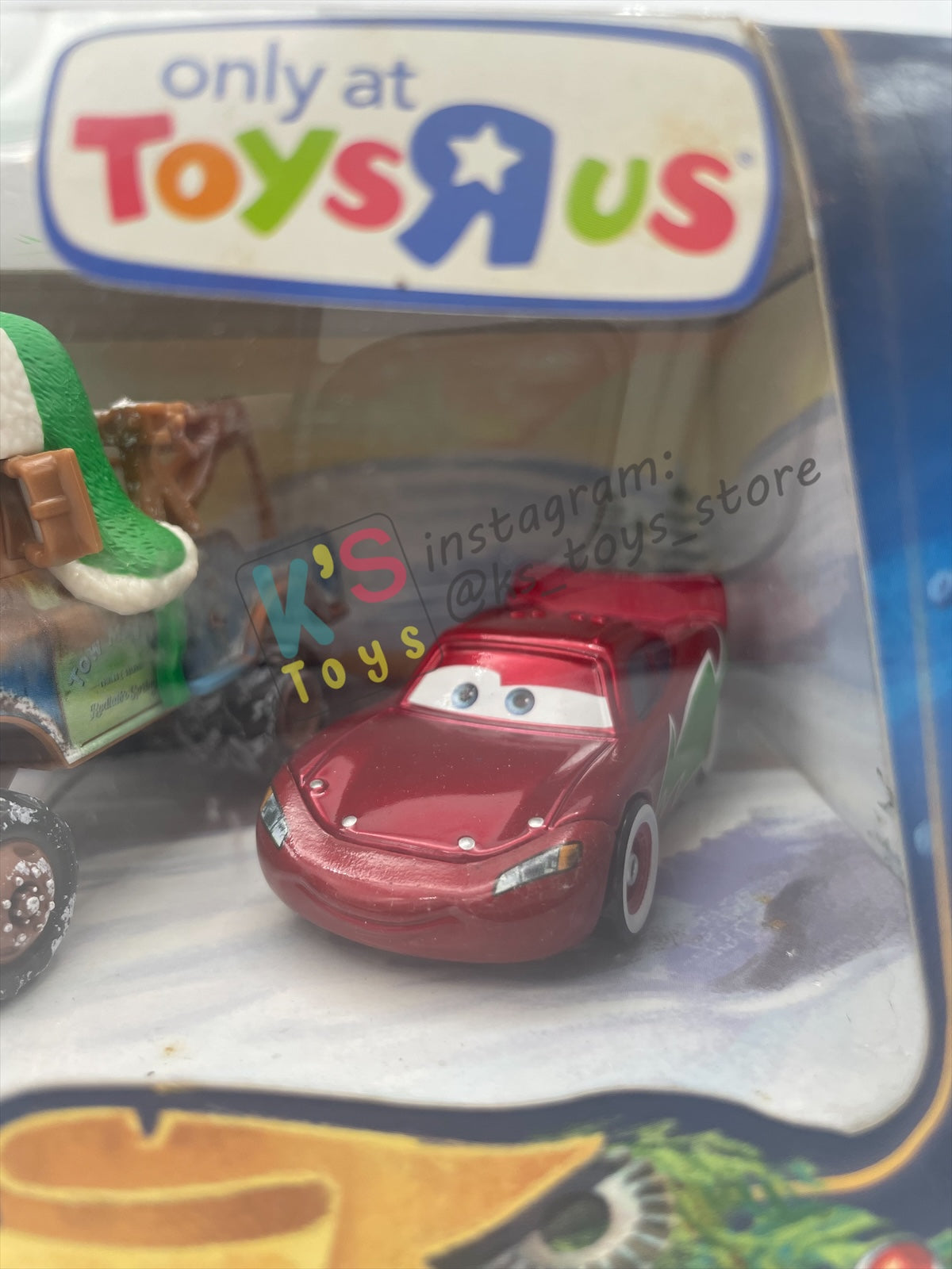 GIFT SET Disney Pixar Cars by MATTEL, EXCLUSIVE 3 PACK MATER SAVES CHRISTMAS ONLY AT TOYRUS - SANTA CAR, WHEE-HOO WINTER MATER, AND HOLIDAY HOTSHOT LIGHTNING MCQUEEN - BNIP