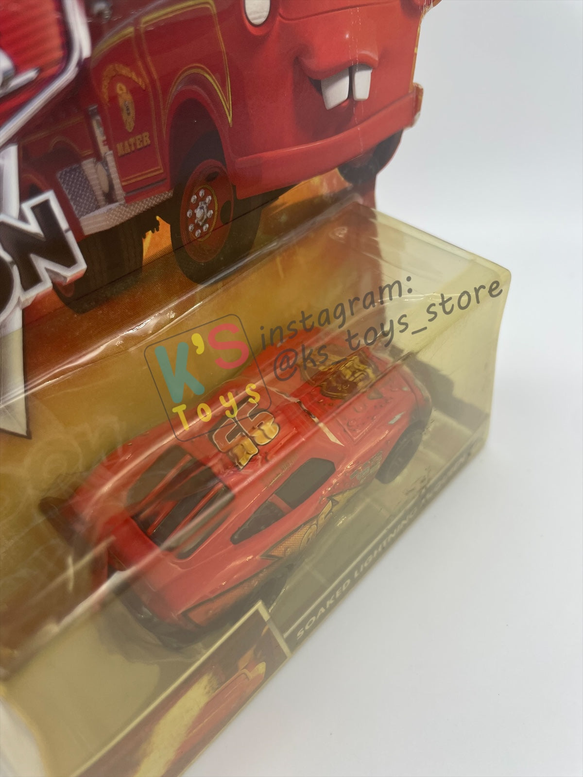 DISNEY PIXAR CARS BY MATTEL, "SOAKED LIGHTNING MCQUEEN" - BNIP - READ DESCRIPTION!!!