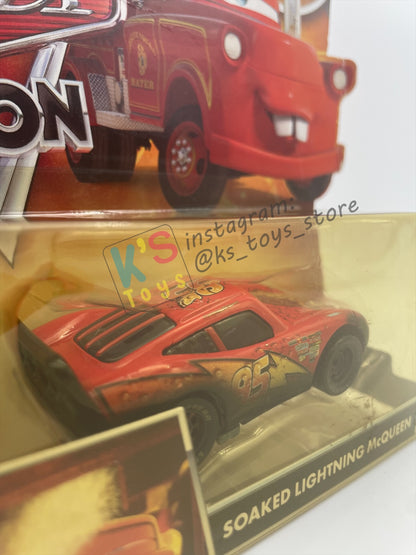 DISNEY PIXAR CARS BY MATTEL, "SOAKED LIGHTNING MCQUEEN" - BNIP - READ DESCRIPTION!!!