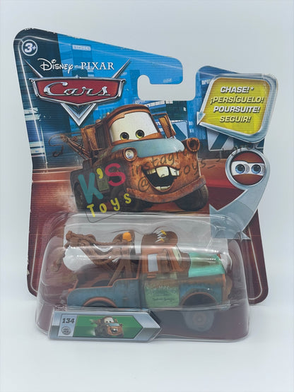 DISNEY PIXAR CARS BY MATTEL, "MATER WITH HOOD" LENTICULAR EYES CHASE SERIES - BNIP