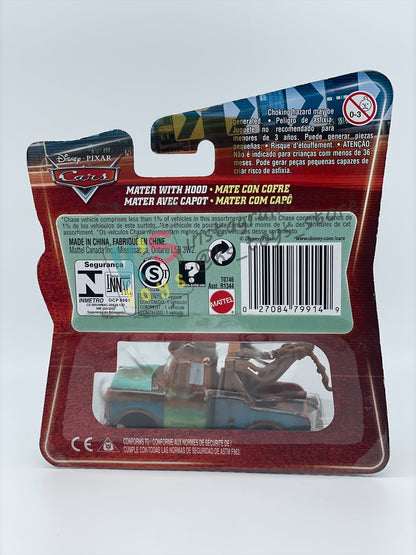 DISNEY PIXAR CARS BY MATTEL, "MATER WITH HOOD" LENTICULAR EYES CHASE SERIES - BNIP