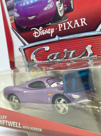DISNEY PIXAR CARS 1:55 BY MATTEL,  "HOLLEY SHIFTWELL WITH SCREEN" - PALACE CHAOS SERIES - BNIP