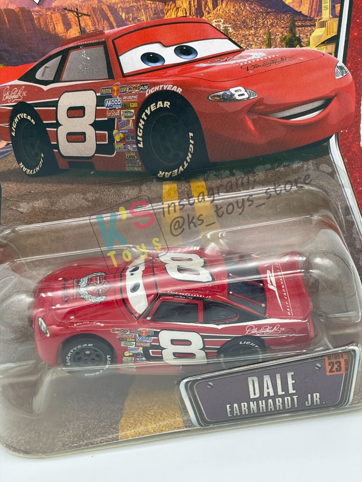 DISNEY PIXAR CARS BY MATTEL, THE WORLD OF CARS SERIES - DALE EARNHARDT JR - BNIP
