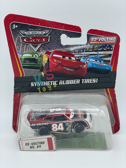 DISNEY PIXAR CARS 1:55 BY MATTEL, "RE-VOLTING NO. 84" SYNTHETIC RUBBER TIRES SERIES - BNIP