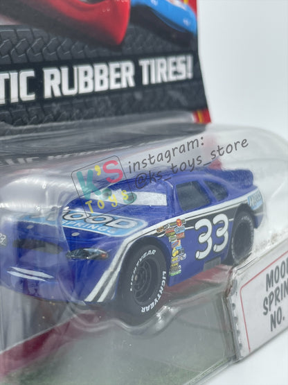 DISNEY PIXAR CARS 1:55 BY MATTEL, "MOOD SPRINGS NO. 33" SYNTHETIC RUBBER TIRES SERIES - BNIP