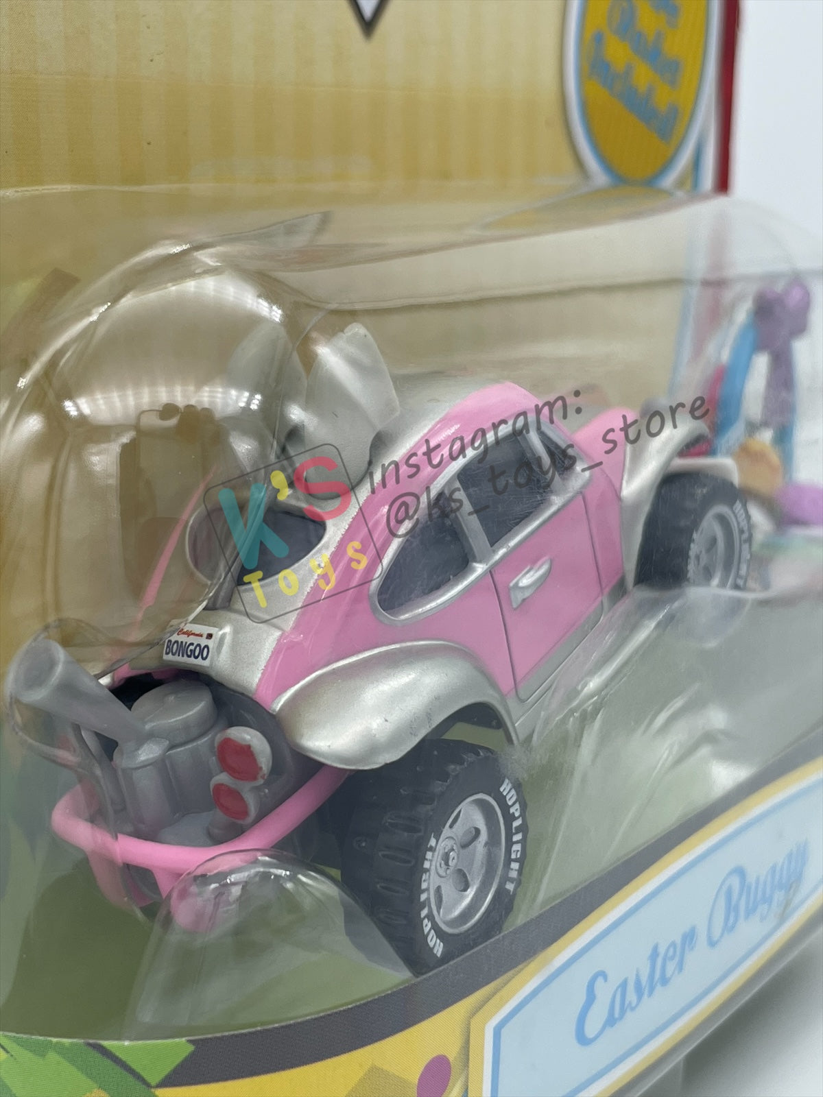 DISNEY PIXAR CARS 1:55 BY MATTEL, "EASTER BUGGY WITH BASKET" EASTER SERIES - BNIP