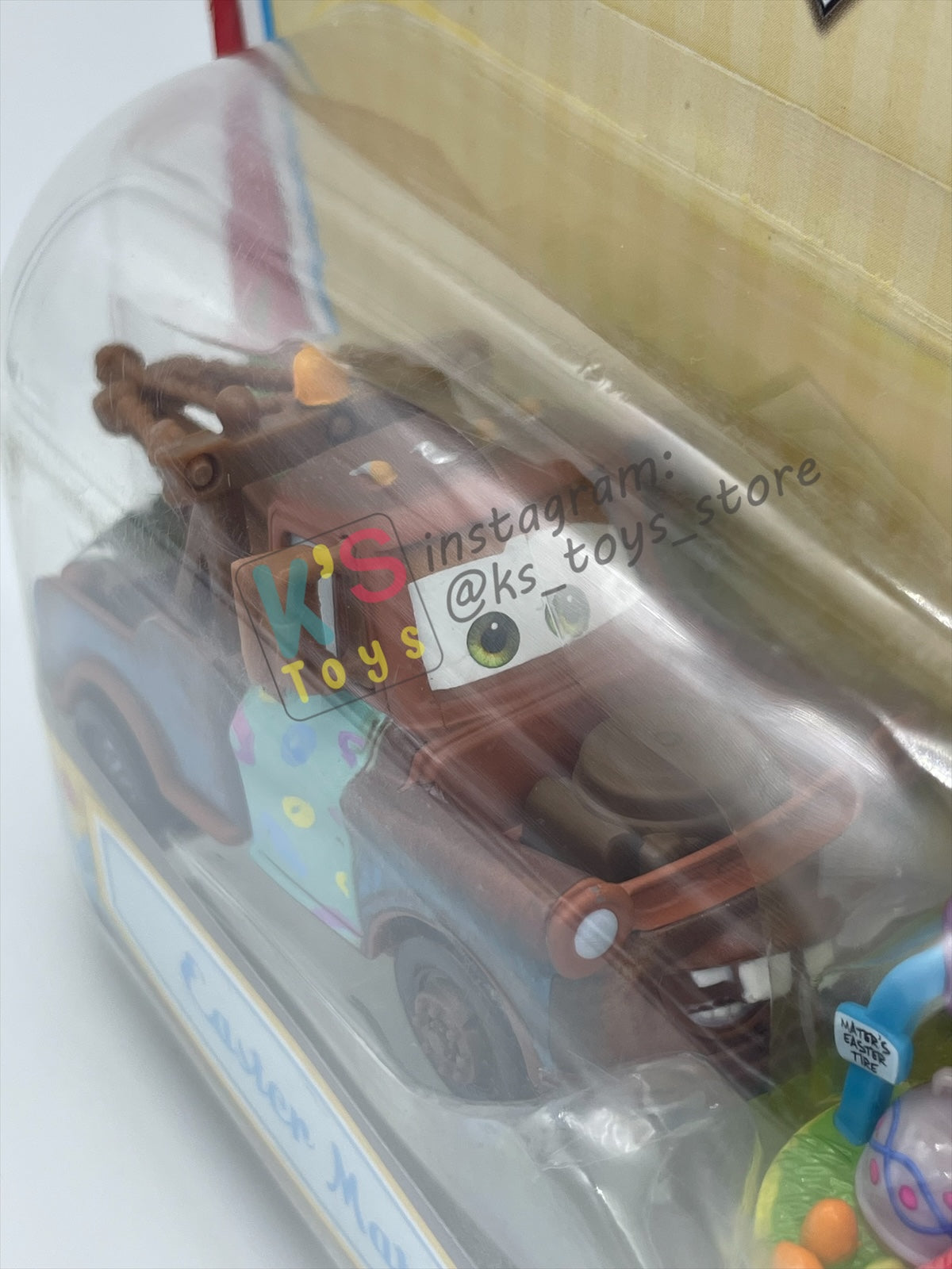 DISNEY PIXAR CARS 1:55 BY MATTEL, "EASTER MATER WITH BASKET" EASTER SERIES - BNIP