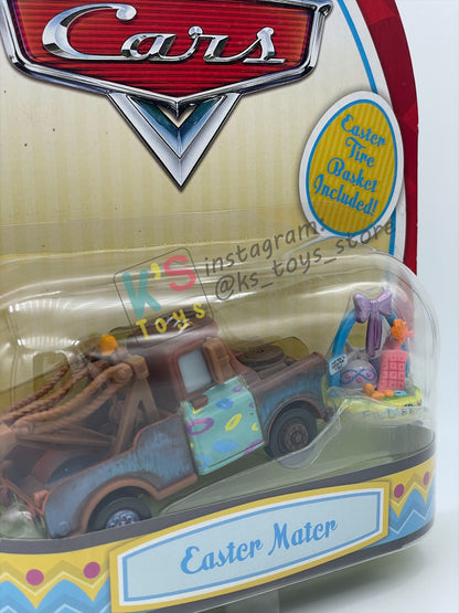 DISNEY PIXAR CARS 1:55 BY MATTEL, "EASTER MATER WITH BASKET" EASTER SERIES - BNIP
