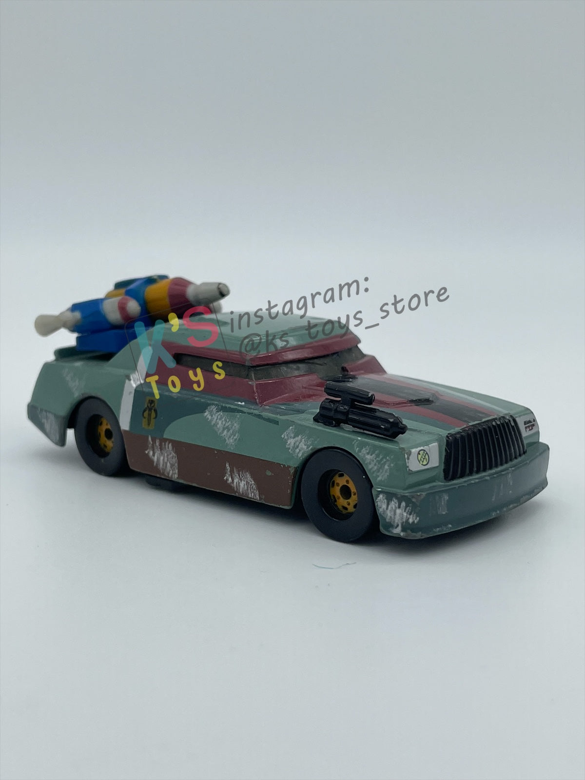 PRE-OWNED / LOOSE DISNEY PIXAR CARS - "CHICK HICKS AS BOBA FETT" STAR WARS SERIES - NEAR MINT CONDITION - READ DESCRIPTION!!!!!!!!!!
