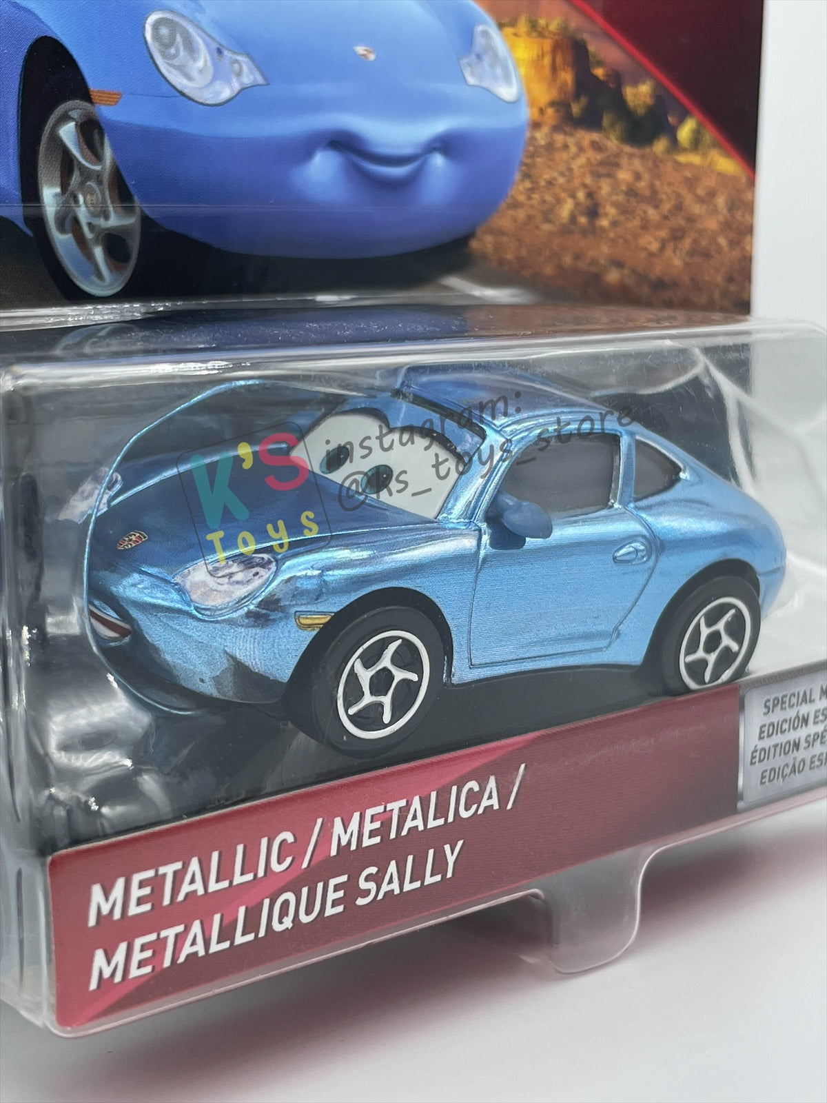 Disney Pixar Cars 1:55 by MATTEL, METALLIC SALLY - SCAVENGER HUNT  - BNIP
